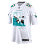 Tyreek Hill 10 Signed Miami Dolphins Cheetah Game Men Jersey - White V2