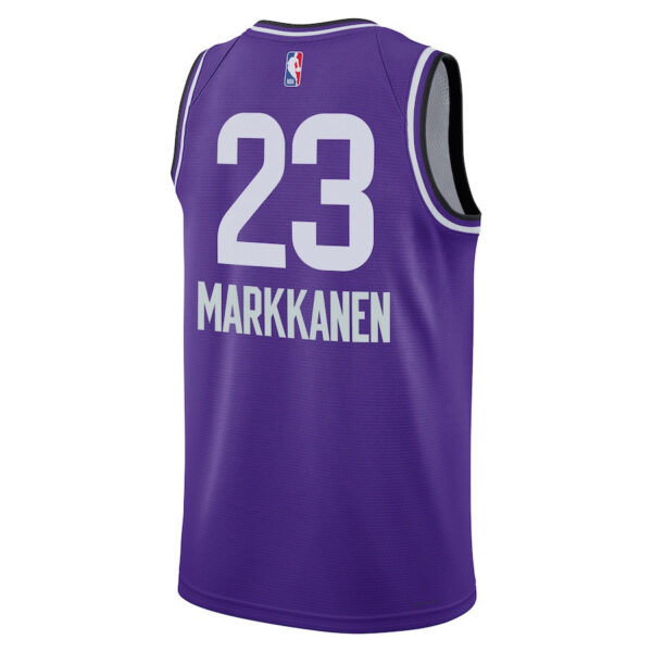 Lauri Markkanen 23 Utah Jazz 2023/24 City Edition Swingman Jersey - Purple