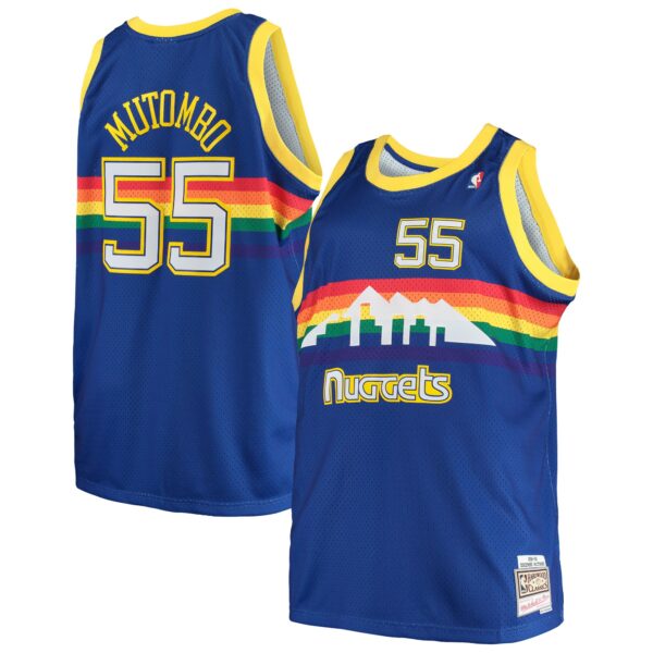 Dikembe Mutombo Denver Nuggets Mitchell & Ness 1991/92 Big & Tall Hardwood Classics Swingman Jersey - Royal