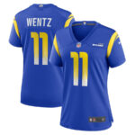 Carson Wentz 11 Los Angeles Rams Game Women Jersey - Royal