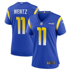 Carson Wentz 11 Los Angeles Rams Game Women Jersey - Royal