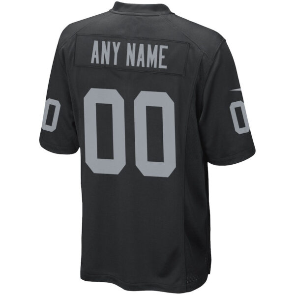 Las Vegas Raiders Men Custom Game Jersey - Black