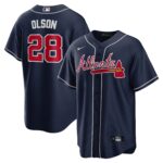 Matt Olson Atlanta Braves  Alternate Replica Player Jersey - Navy