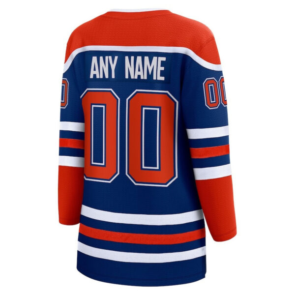 Edmonton Oilers 2024 Stanley Cup Final Home Breakaway Custom Name Jersey - Royal, Women