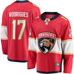 Evan Rodrigues Florida Panthers Fanatics Home Breakaway Jersey - Red