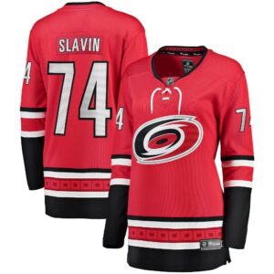 Jaccob Slavin Carolina Hurricanes Fanatics Women's Alternate Breakaway Player Jersey - Red