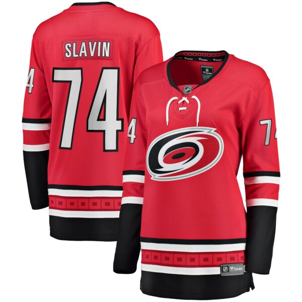 Jaccob Slavin Carolina Hurricanes Fanatics Women's Alternate Breakaway Player Jersey - Red