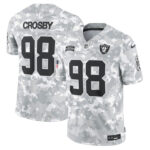 Maxx Crosby Las Vegas Raiders 2024 Salute to Service Limited Jersey - Arctic Camo