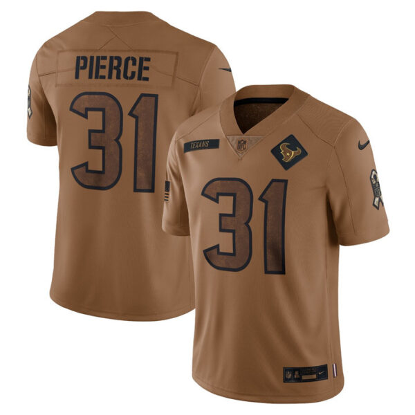 Dameon Pierce Houston Texans Women's 2023 Salute To Service Limited Jersey - Brown