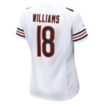 Caleb Williams 18 Chicago Bears 2024 NFL Draft Game Player Jersey - White