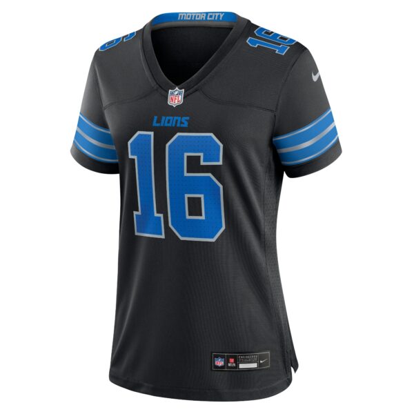 Jared Goff Detroit Lions  Women's 2nd Alternate Game Jersey - Black