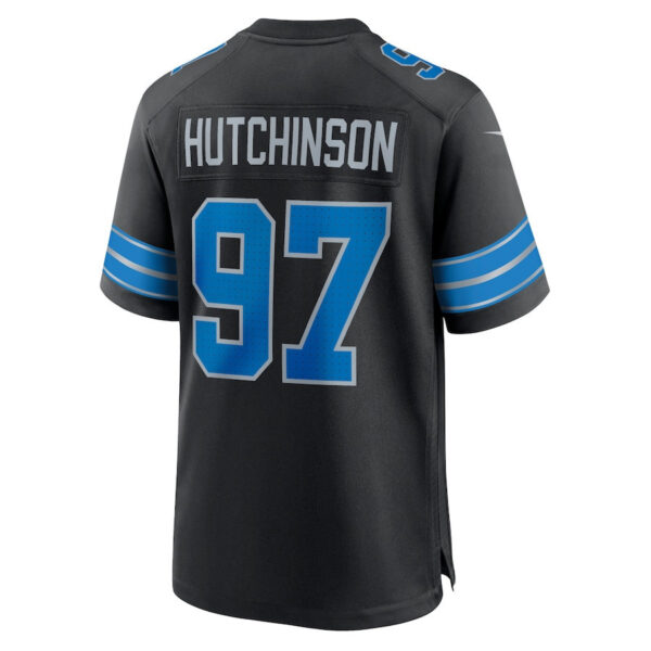 Aidan Hutchinson 97 Detroit Lions 2nd Alternate Game Jersey - Men, Black