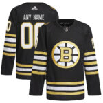 Boston Bruins 100th Anniversary Primegreen Custom Men Jersey - Black