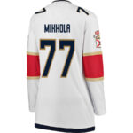 Niko Mikkola 77 Florida Panthers 2024 STANLEY CUP Final Women's Away Breakaway Jersey - White