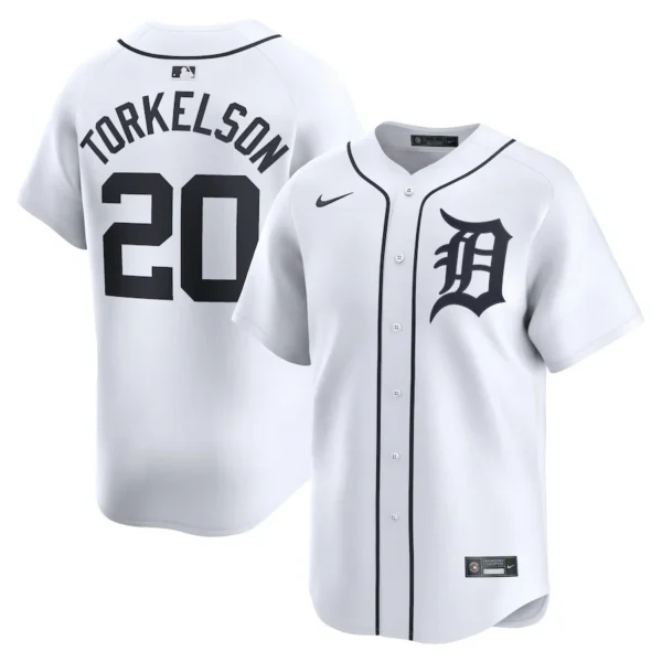 Spencer Torkelson 20 Detroit Tigers Home Limited Player YOUTH Jersey - White