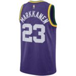 Lauri Markkanen Utah Jazz  Unisex 2023/24 Swingman Replica Jersey - Classic Edition - Purple