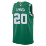 JD Davison 20 Boston Celtics 2024 FINALS PATCH Icon Edition Jersey - Kelly Green