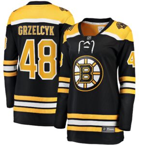 Matt Grzelcyk Boston Bruins Fanatics Women's Home Breakaway Player Jersey - Black