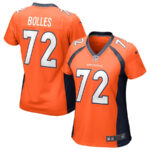 Garett Bolles 72 Denver Broncos Women Game Jersey - Orange