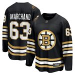Brad Marchand Boston Bruins Fanatics 100th Anniversary Premier Breakaway Player Jersey - Black