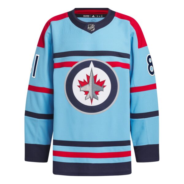 Kyle Connor Winnipeg Jets adidas Anniversary Primegreen Authentic Player Jersey - Light Blue