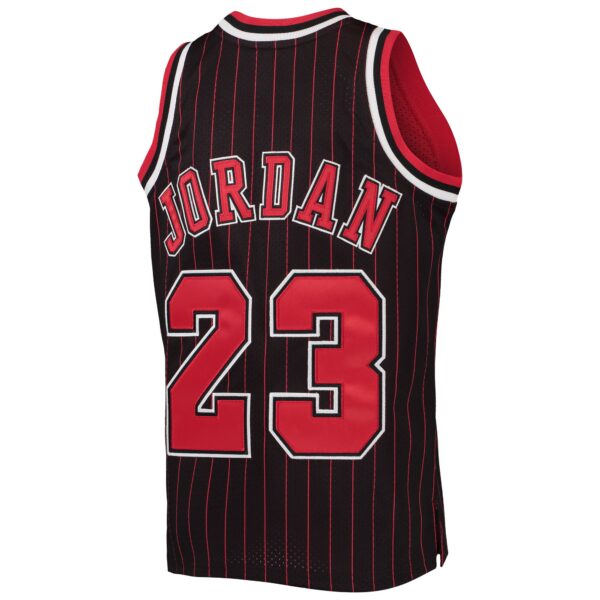 Michael Jordan Chicago Bulls Mitchell & Ness Youth 1996-97 Hardwood Classics Authentic Jersey - Black/Red