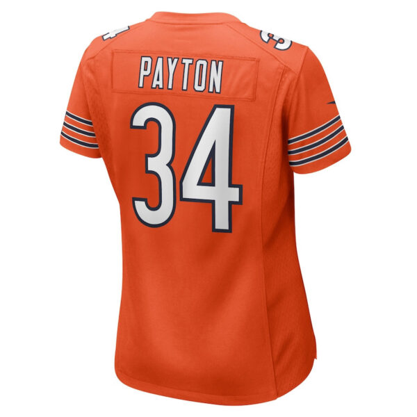Walter Payton 34 Chicago Bears Women Retired Jersey - Orange