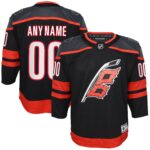 Carolina Hurricanes Youth Home Premier Custom Jersey - Black
