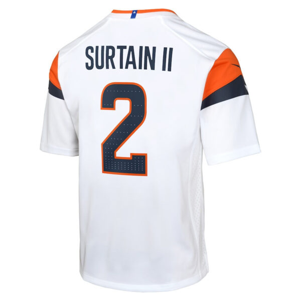 Patrick Surtain II 2 Denver Broncos Game YOUTH Jersey - White
