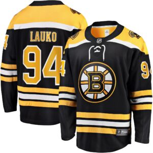 Jakub Lauko Boston Bruins Fanatics Home Premier Breakaway Player Jersey - Black