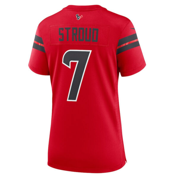 C.J. Stroud 7 Houston Texans Alternate Game Women Jersey - Red