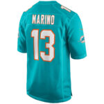 Dan Marino 13 Miami Dolphins Men Game Retired Jersey - Aqua