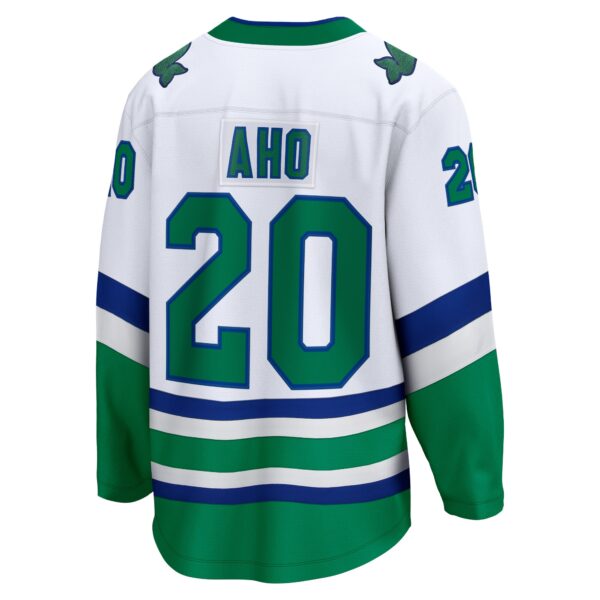 Sebastian Aho Carolina Hurricanes Fanatics Whalers Premier Breakaway Jersey - White