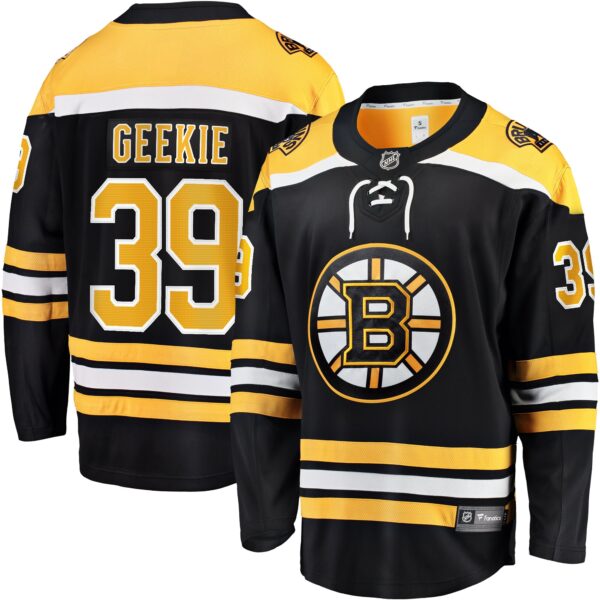 Morgan Geekie Boston Bruins Fanatics Home Breakaway Jersey - Black