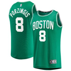Kristaps Porzingis Boston Celtics Fanatics Youth Fast Break Player Jersey - Icon Edition - Kelly Green