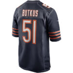 Dick Butkus 51 Chicago Bears Men Game Retired Jersey - Navy