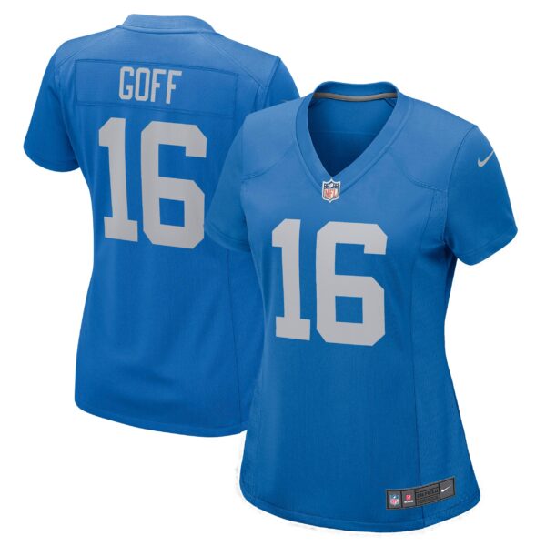 Jared Goff Detroit Lions  Women's Game Player Jersey - Blue