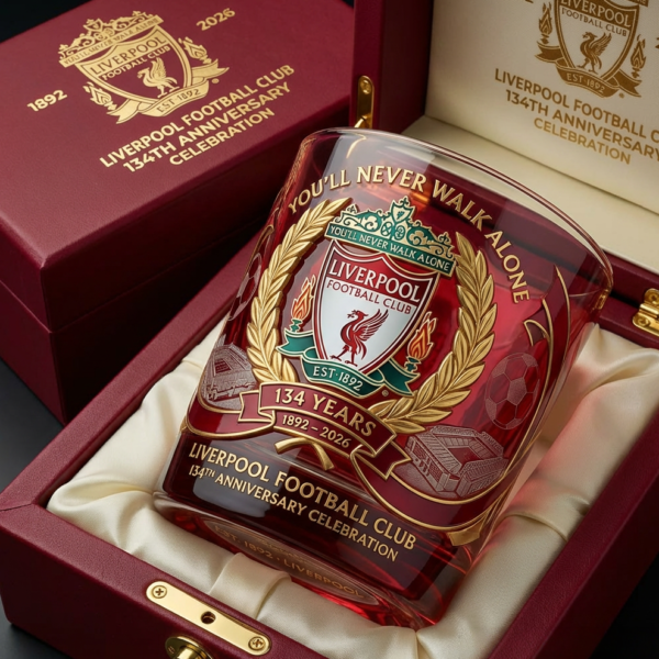 Liverpool F.C. 134th Anniversary Whisky Glass